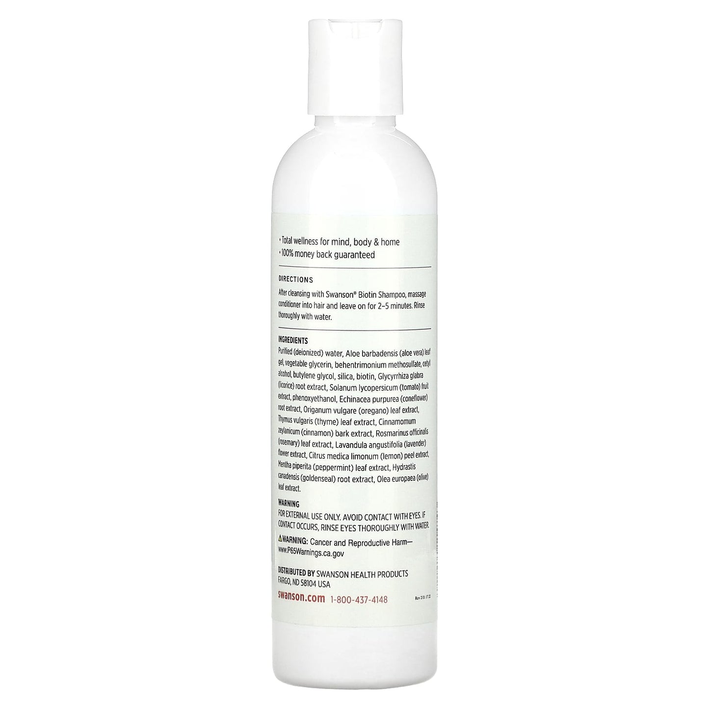 Swanson, Biotin with Silica Conditioner, 8 fl oz (237 ml) - Image 2