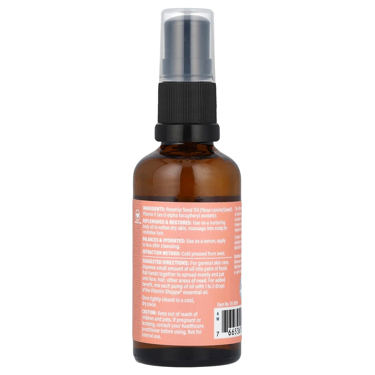 The Vitamin Shoppe, Rosehip Skin Care Oil, 1.7 fl oz (50 ml) - Image 2