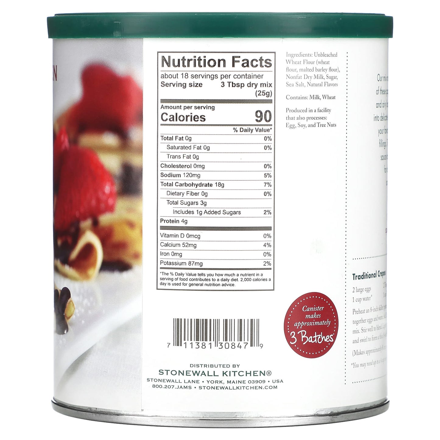 Stonewall Kitchen, Traditional Crepe Mix, 16 oz (454 g) - Image 2