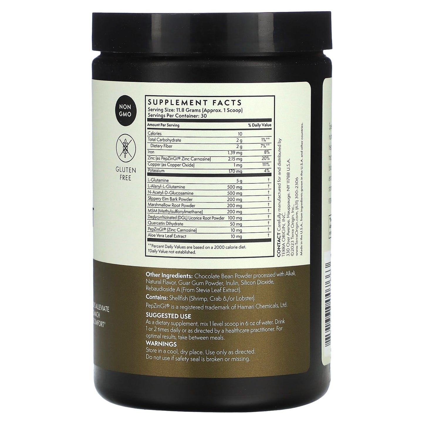 Terra Origin, Healthy Gut, Chocolate, 12.49 oz (354 g) - Image 2
