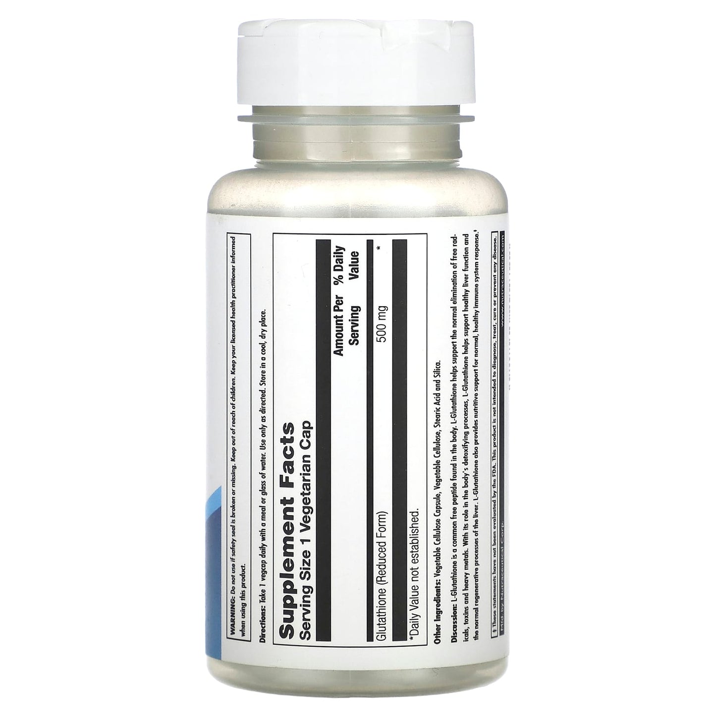 KAL L-Glutathione 500mg Supplement, 30 VegCaps, Daily Detox Support - Image 2