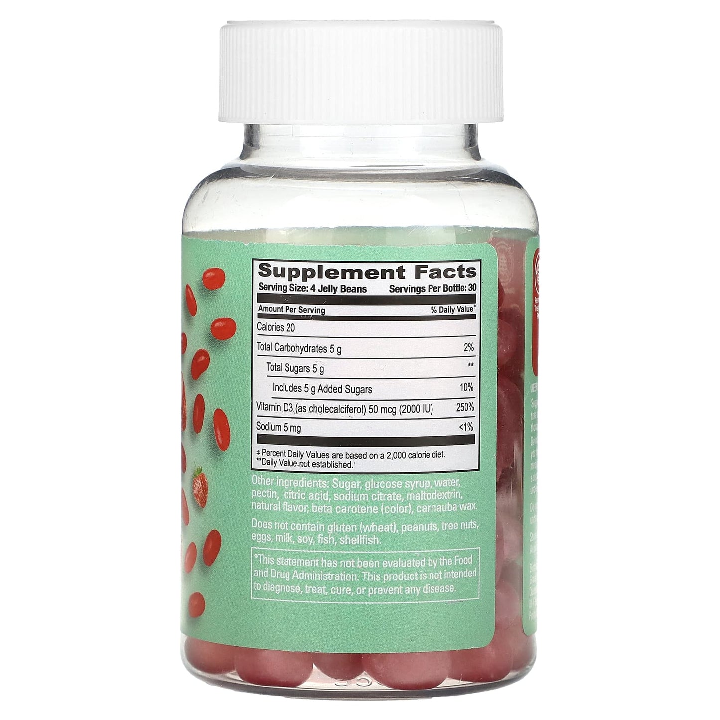 Vitamin D3 Jelly Beans for Adults - Strawberry Blast Flavor - Image 2