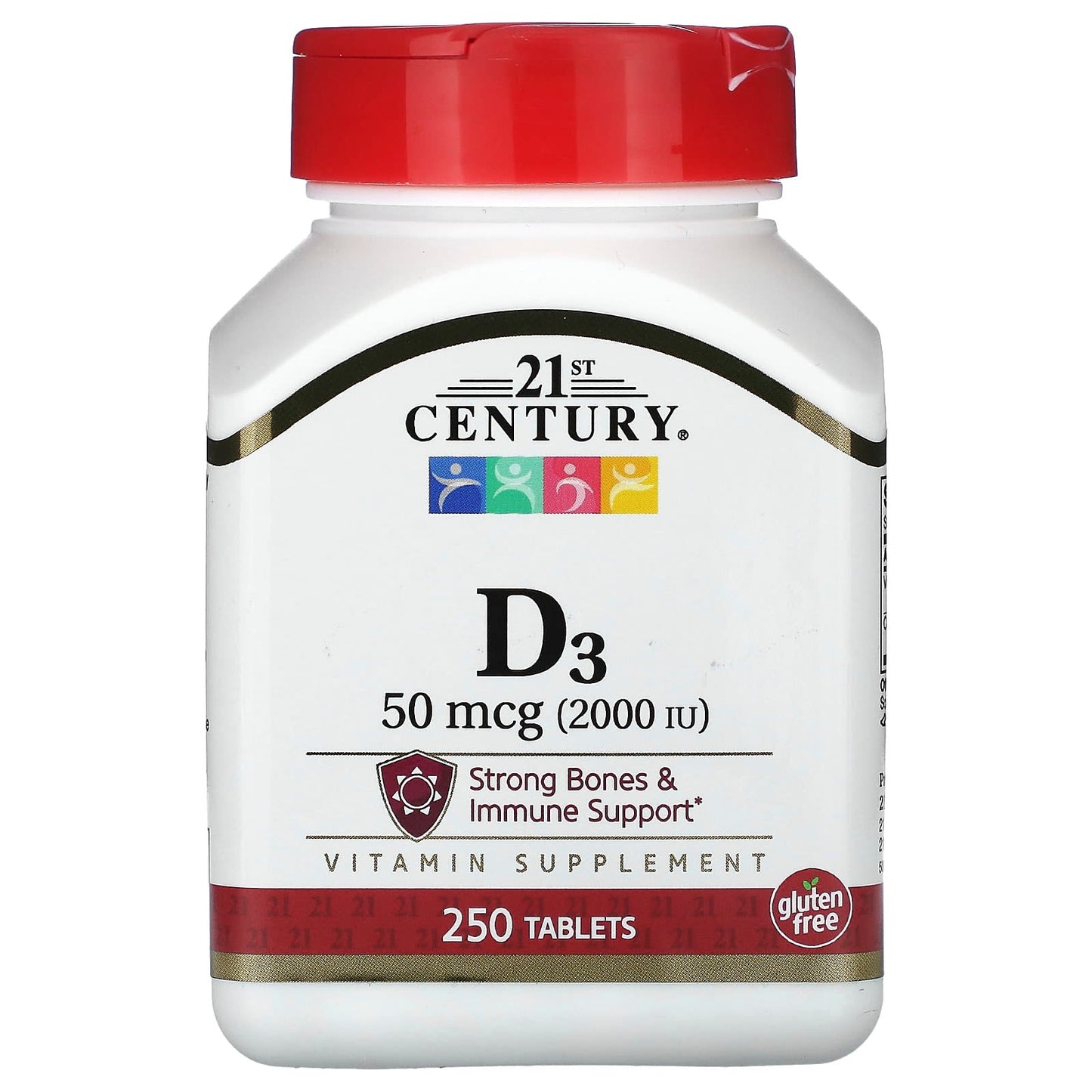 Vitamin D3 50 mcg, 250 Tablets for Strong Bones & Immune Support - Image 1