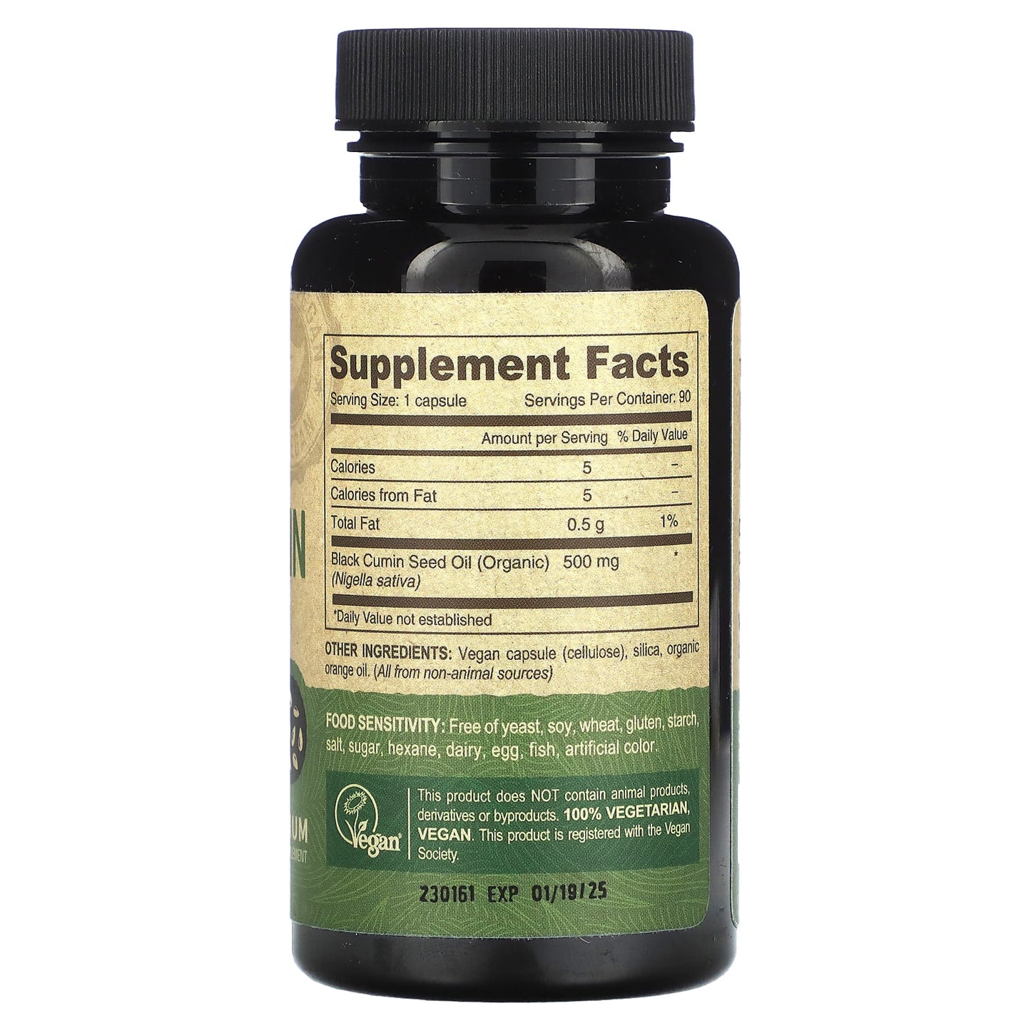 Black Cumin Seed Oil Capsules - Vegan, Vegetarian Dietary Supplement - Image 2