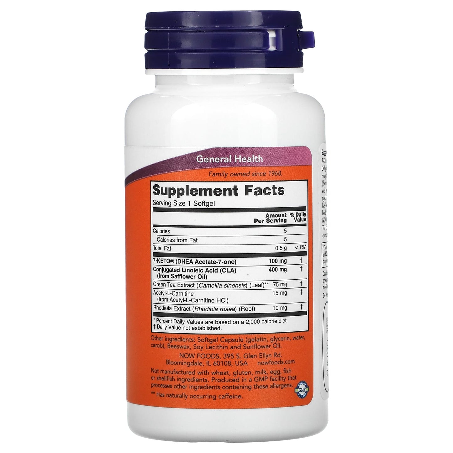 NOW Foods, 7-Keto, LeanGels, 100 mg, 60 Softgels - Image 2