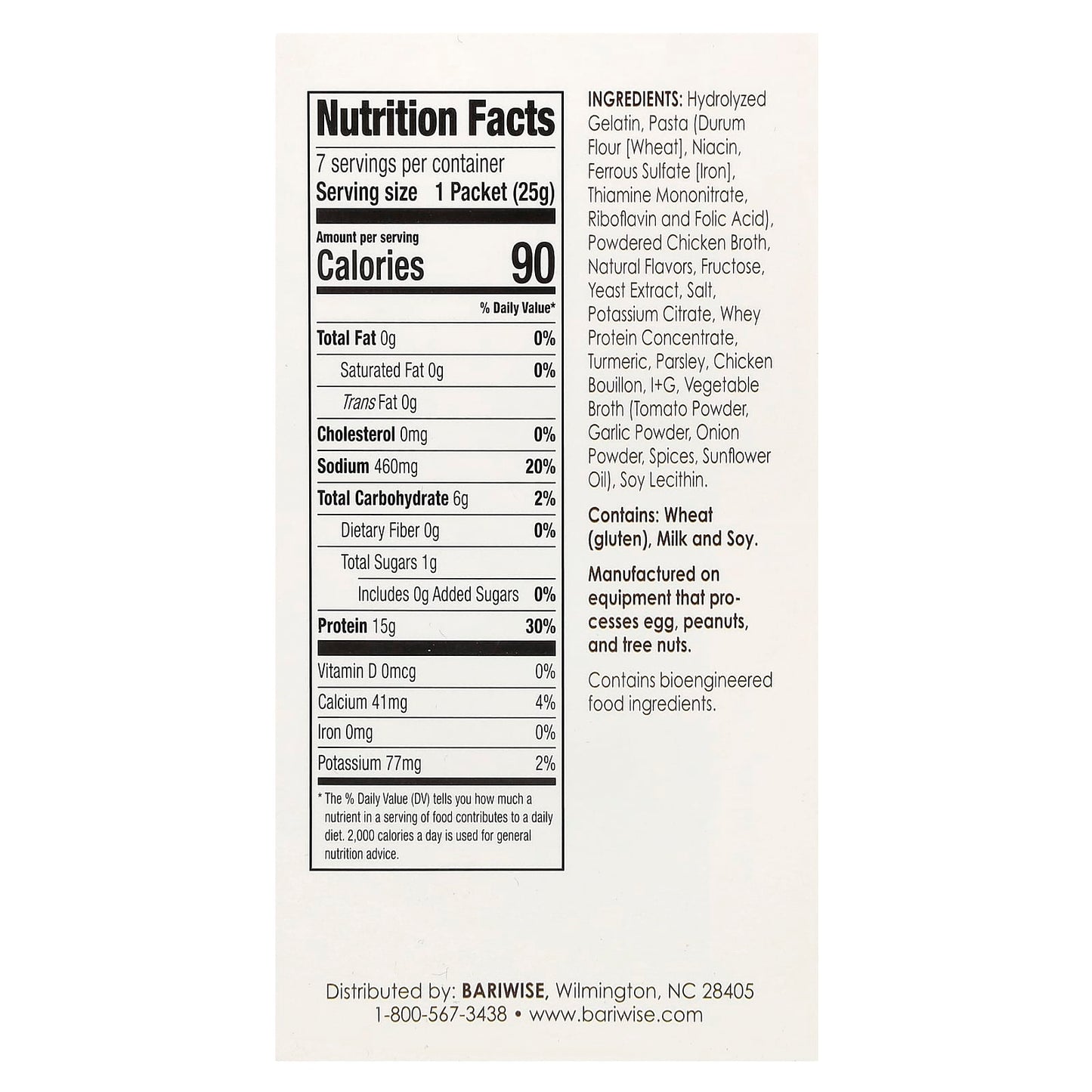 Low-Calorie Protein Soup by BariWise, Chicken Noodle, 7 Packets - 15g Protein - Image 2
