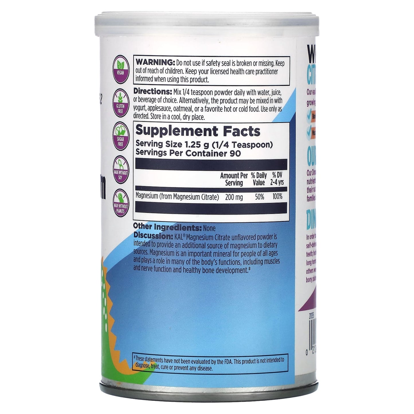 KAL Magnesium Powder for Kids - Supports Bone Health & Energy - Image 2