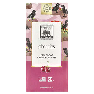 Dark Cherry 72% Cocoa Chocolate Bars | Vegan & FairTrade