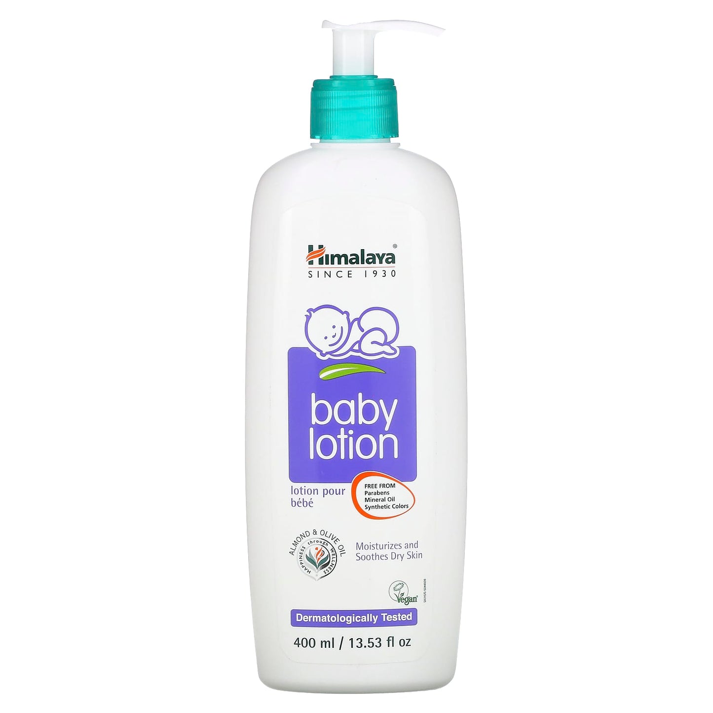 Himalaya Almond & Olive Oil Baby Lotion for Sensitive Skin - 13.53 fl oz - Image 1