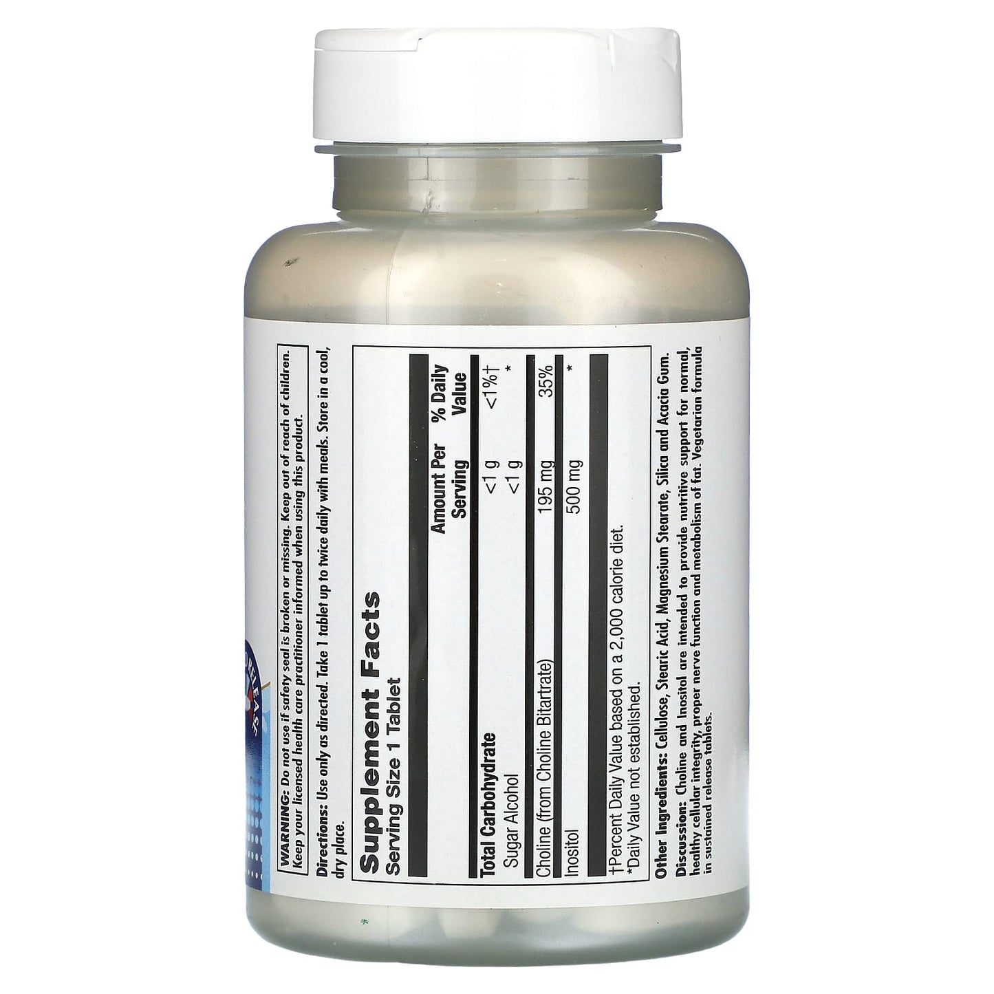 KAL, Choline Inositol, 90 Tablets