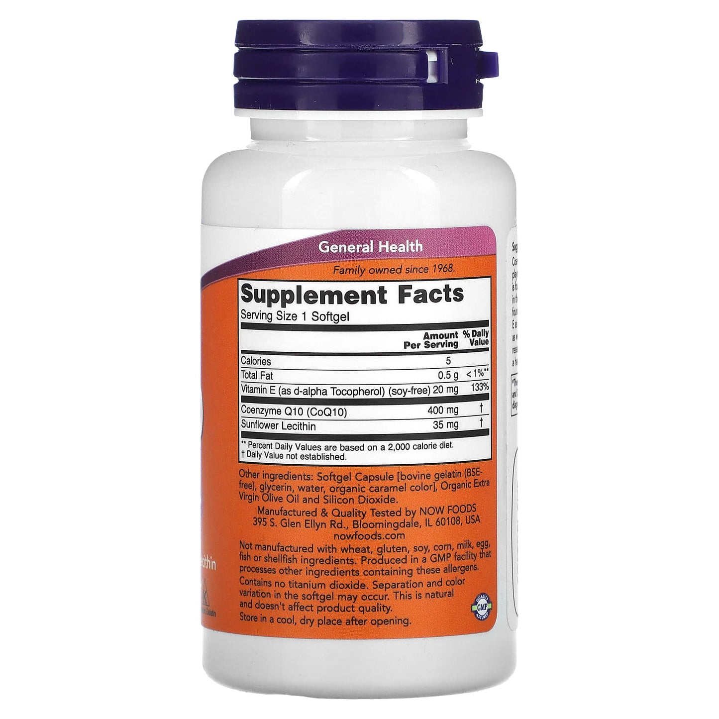 NOW Foods, CoQ10 , 400 mg , 30 Softgels - Image 2