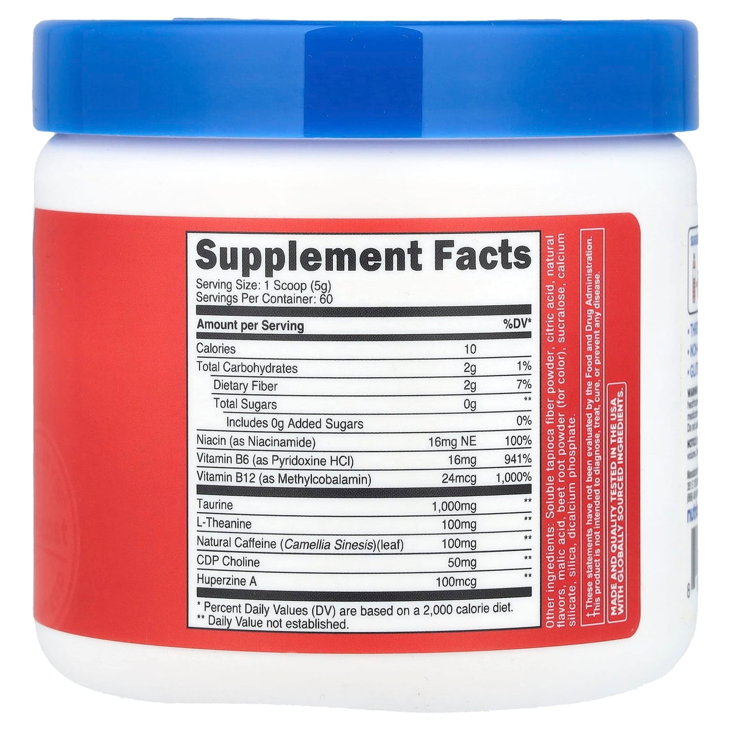 Nutricost, Energy, Clean Energy Powder, Fruit Punch, 10.9 oz (306 g) - Image 2