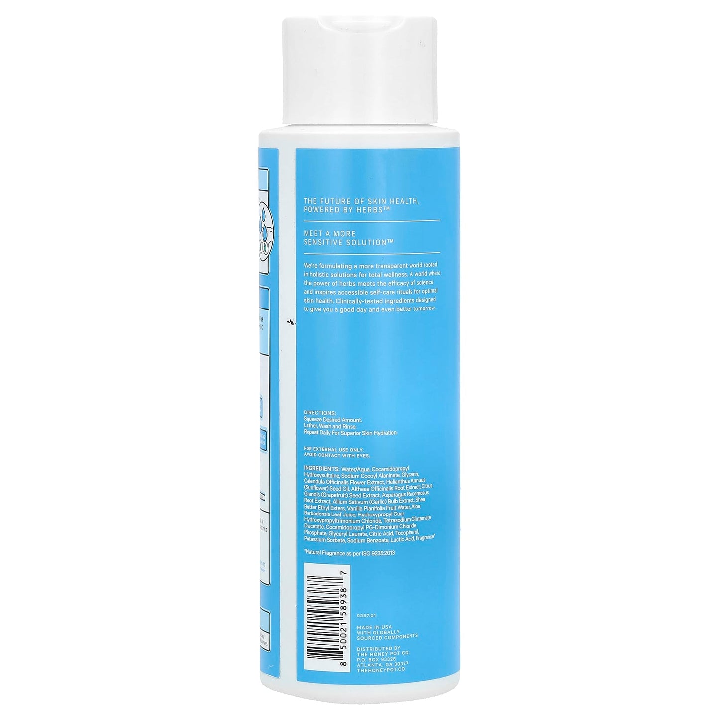 The Honey Pot Company, Hydrating Herbal-Infused Body Cleanser, Coconut & Shea, 15 fl oz (443 ml) - Image 2