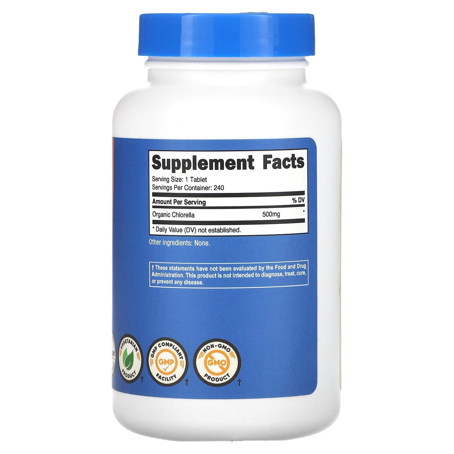 Nutricost, Organic Chlorella, 500 mg, 240 Tablets - Image 2