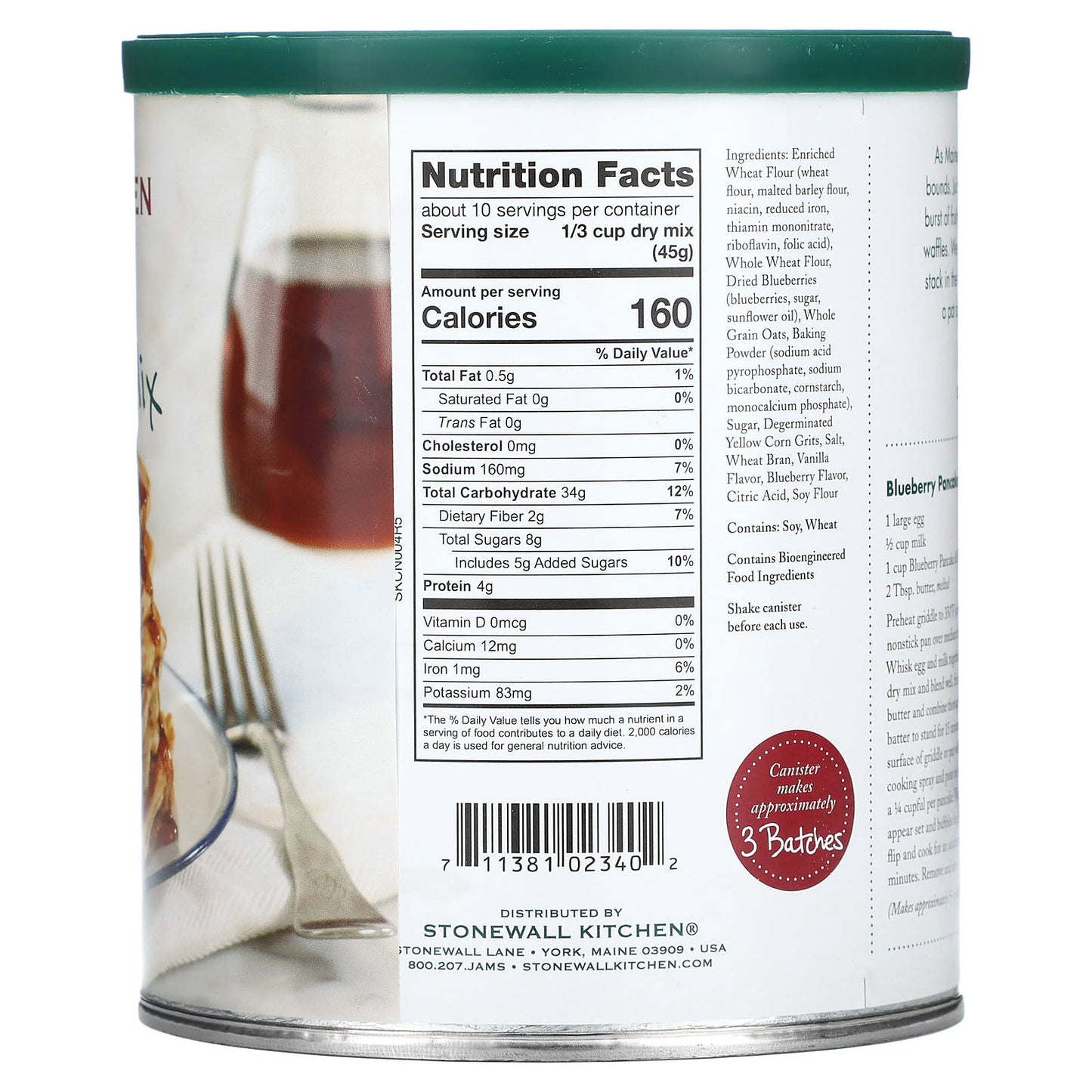 Stonewall Kitchen, Blueberry Pancake & Waffle Mix, 16 oz (453.6 g) - Image 2