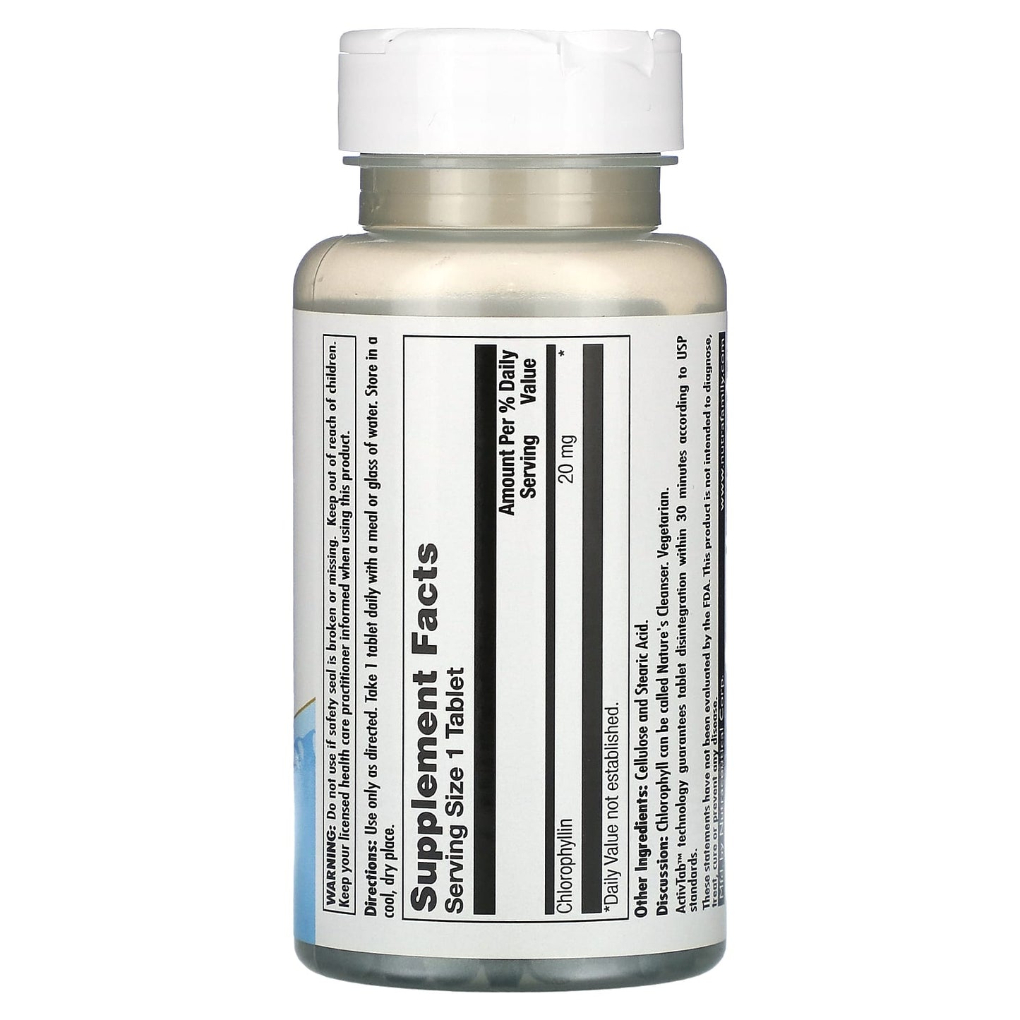 KAL, Chlorophyll, 20 mg , 100 Tablets