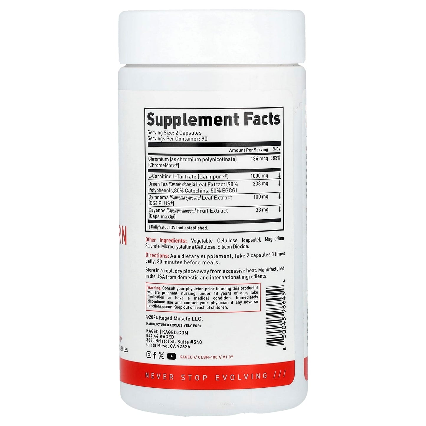 Kaged Clean Burn - Stimulant-Free Thermogenic Supplement - Image 2