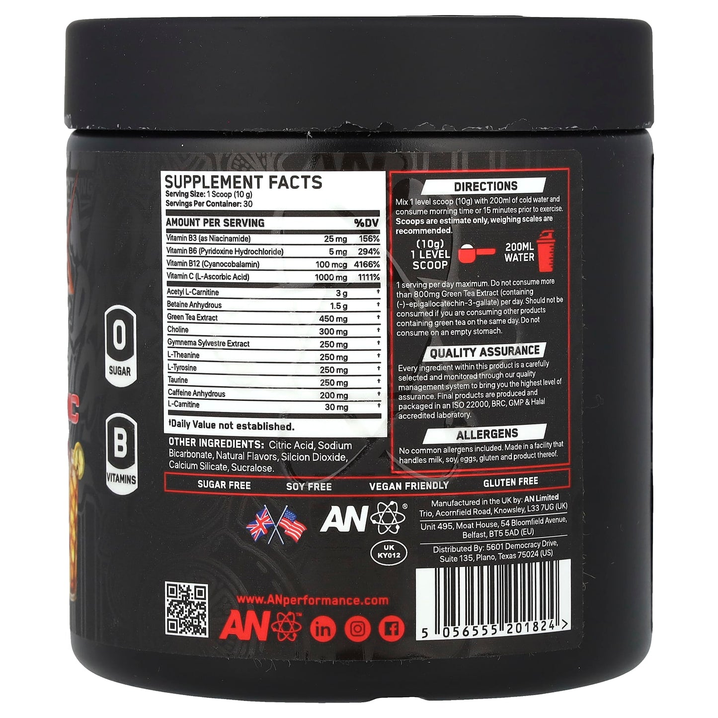 ABE Shred-X Lemon Iced Tea Thermogenic Weight Loss Powder - Image 2
