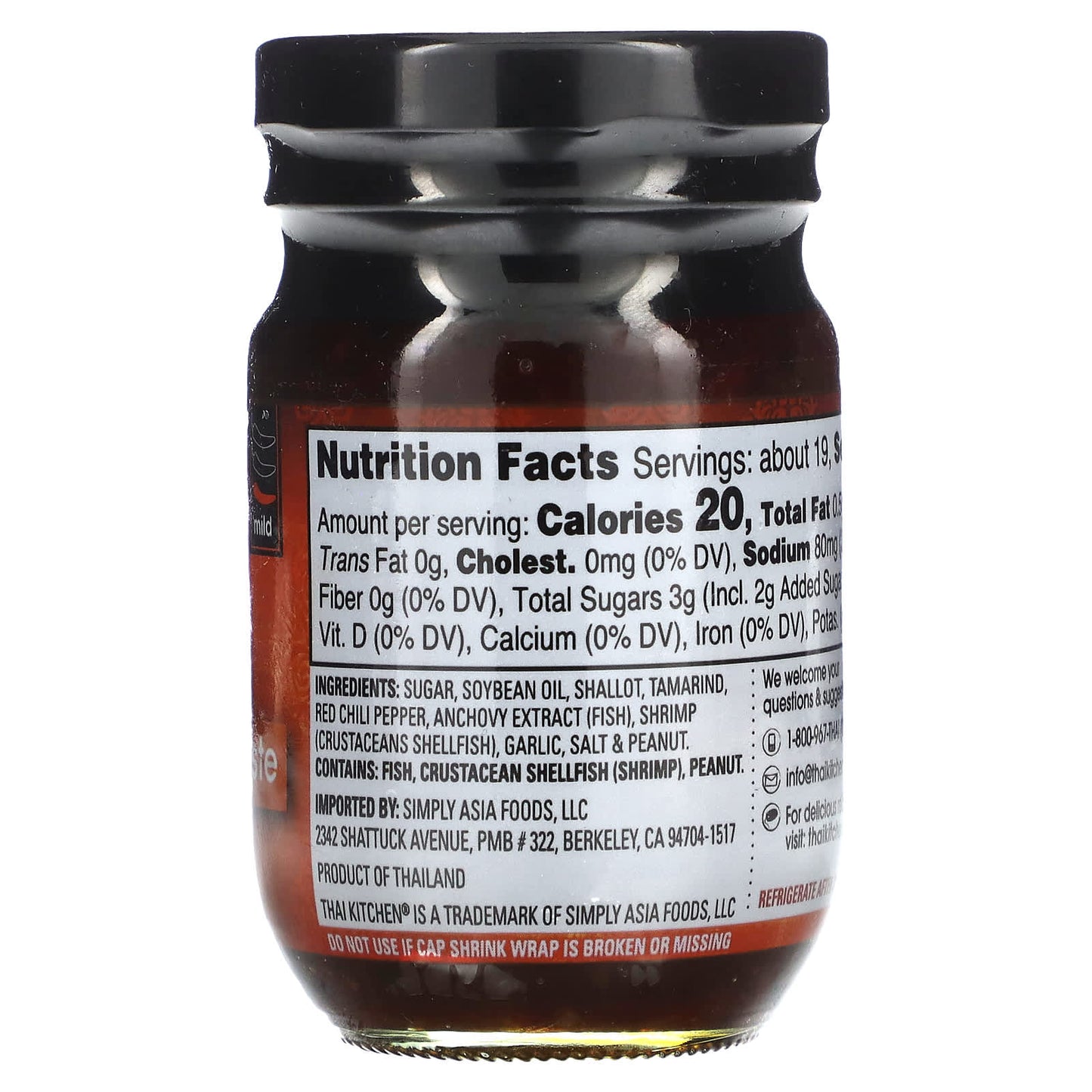 Thai Kitchen, Roasted Red Chili Paste, Mild, 4 oz (113 g) - Image 2