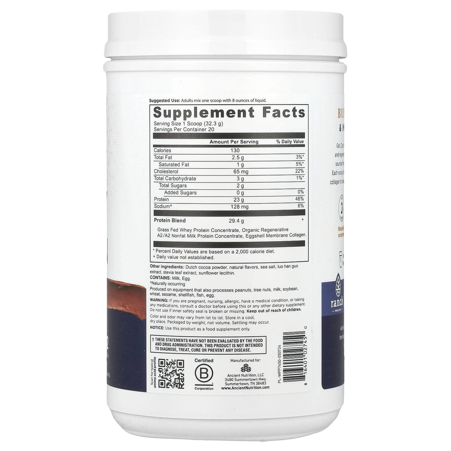 Grass-Fed Whey Protein Powder | Clean Nutrition for Strength - Image 2