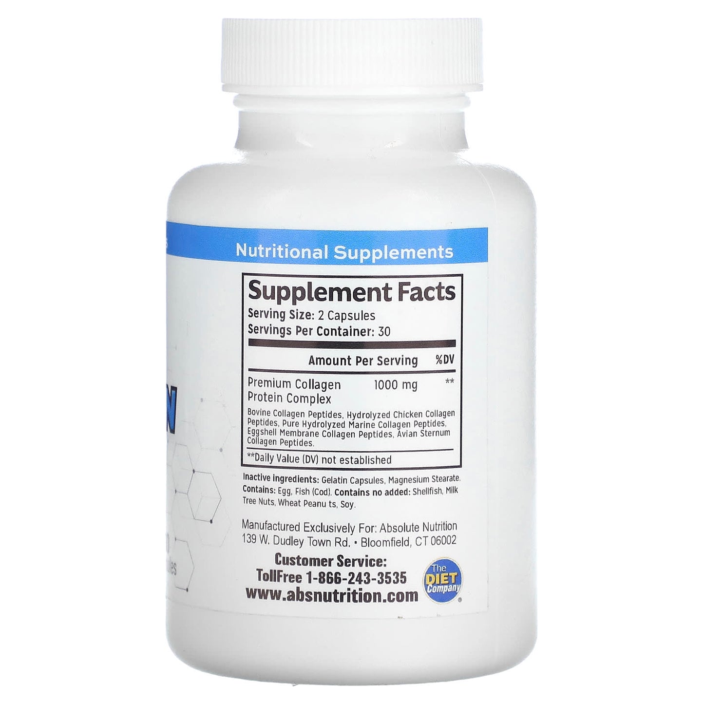 Multi Collagen Complex for Skin, Hair, Joints, and Weight Loss | 60 Capsules - Image 2