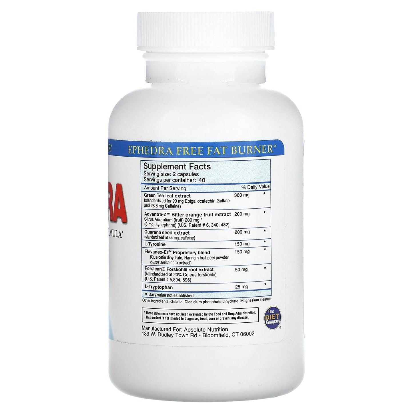 Green Tea Fat Burner by Absolute Nutrition | Ephedra Free Thermogenic Pills - Image 2