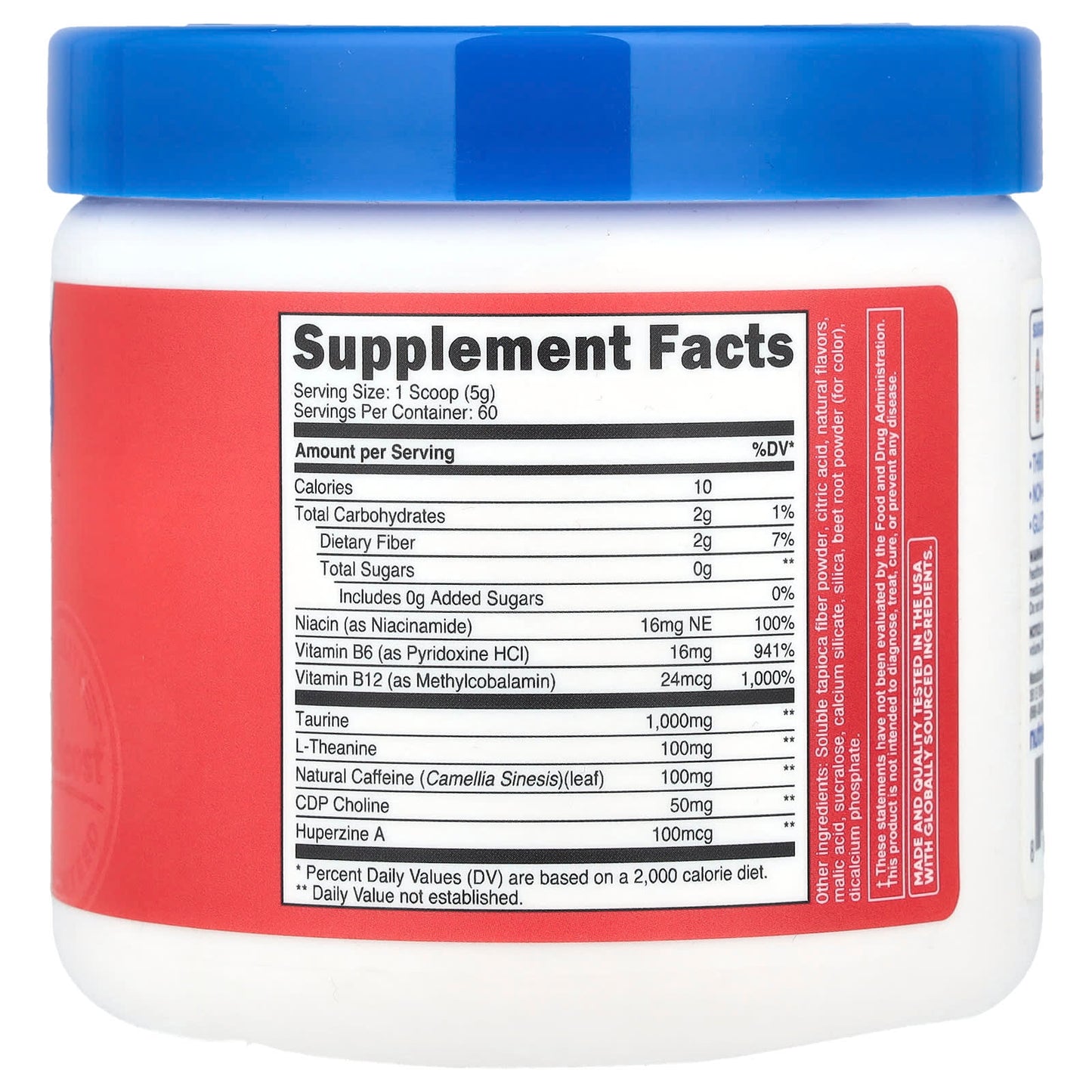 Nutricost, Energy, Clean Energy Powder, Strawberry Kiwi, 10.7 oz (300 g) - Image 2