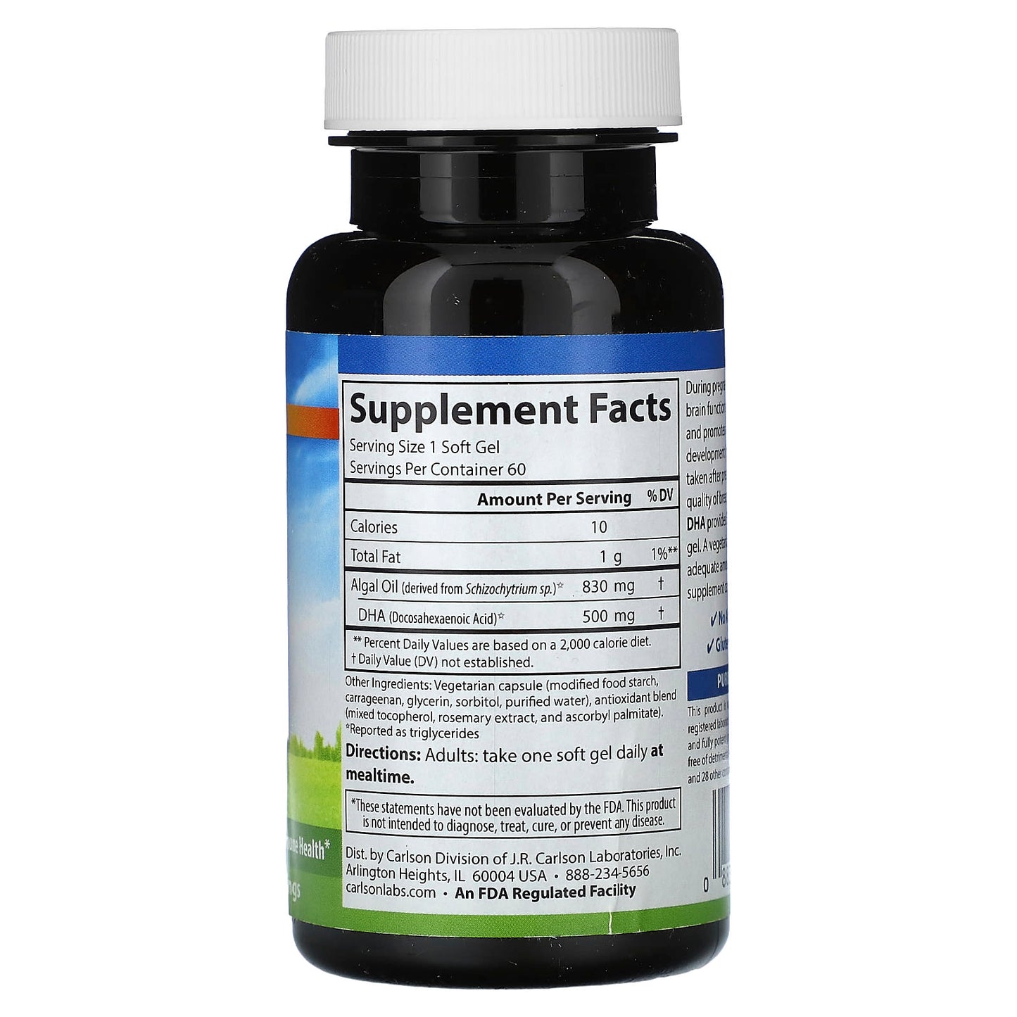 Carlson Vegetarian Prenatal DHA 500mg for Healthy Pregnancy and Baby Development - Image 2