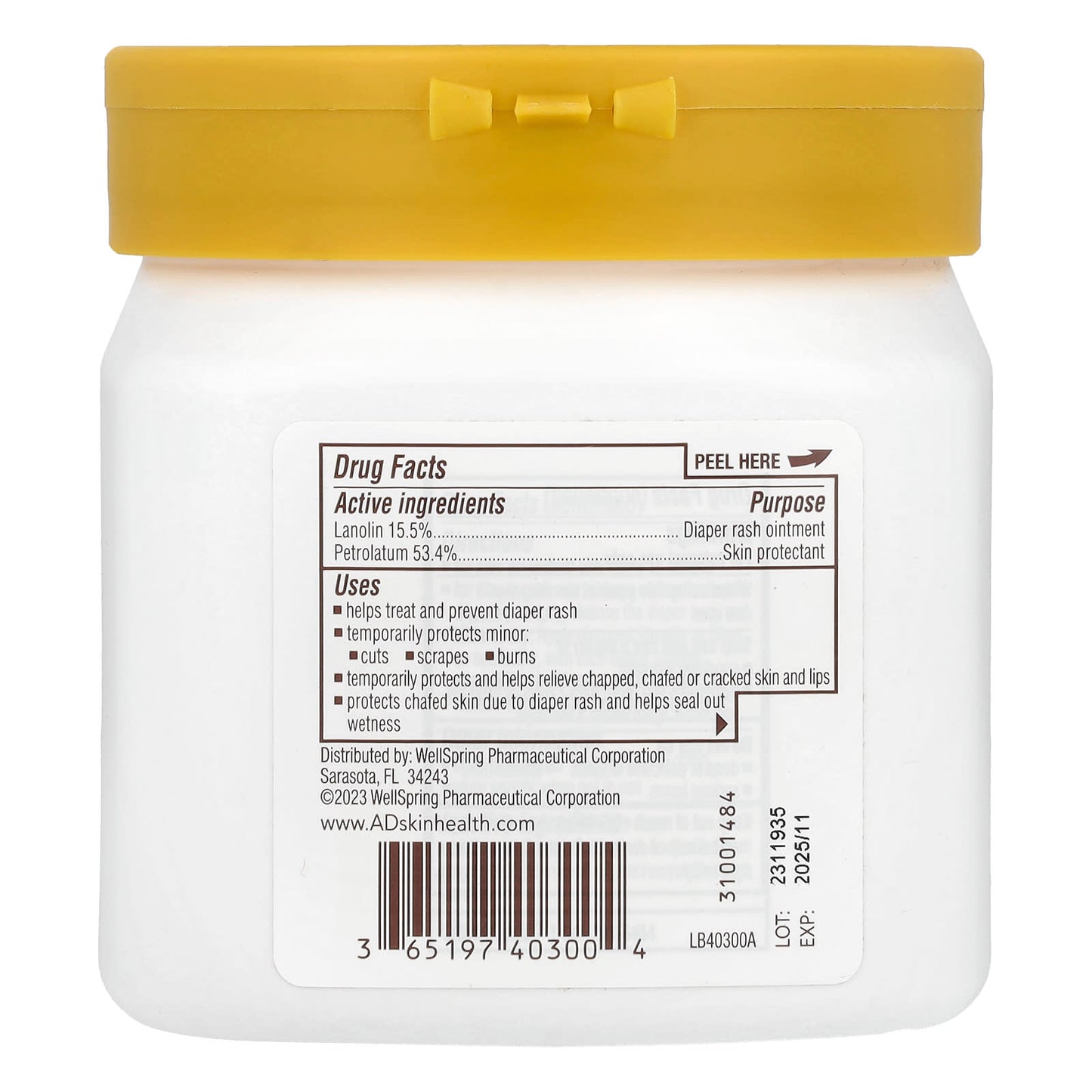 A&D Diaper Rash Ointment + Skin Protectant, 1 lb - Image 2