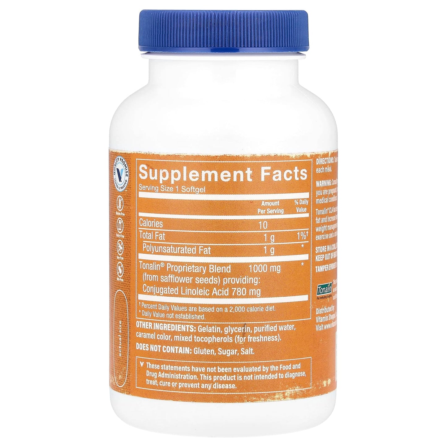 The Vitamin Shoppe, Tonalin® CLA, 1,000 mg, 90 Softgels - Image 2