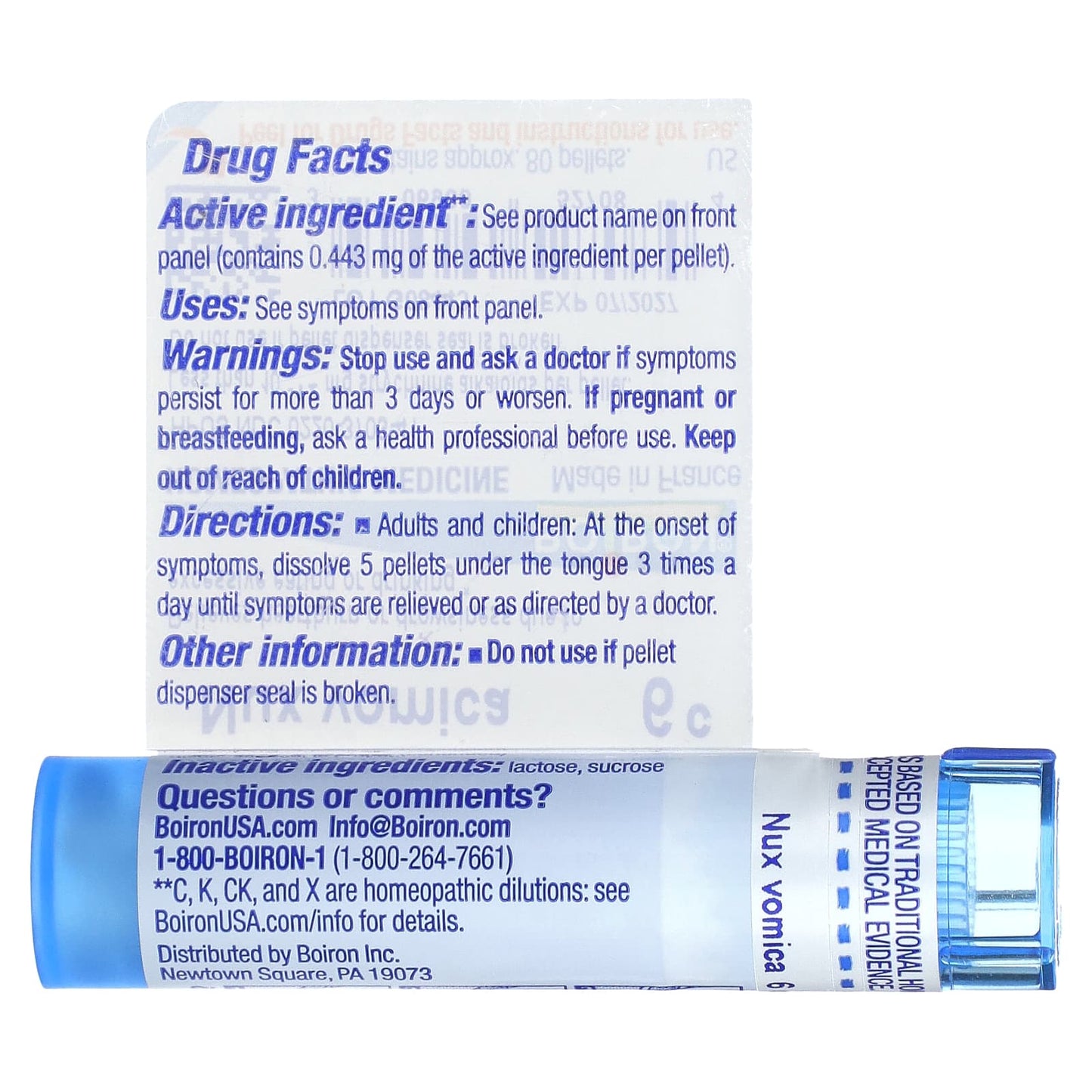 Natural Heartburn Relief with Homeopathic Nux Vomica 6C by Boiron - Image 2