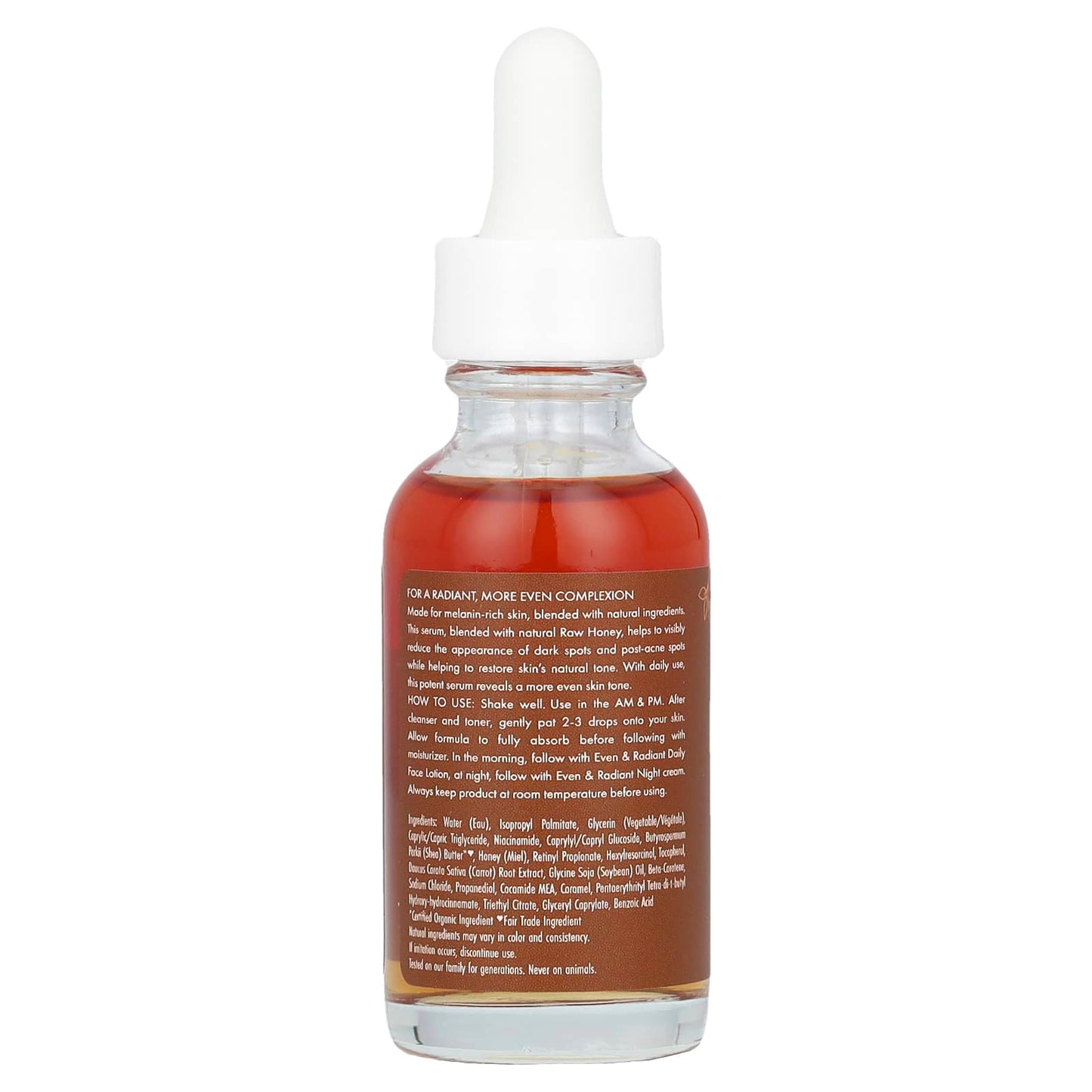 SheaMoisture, Even & Radiant Raw Honey, Dark Spot Correcting Serum, 1 fl oz (30 ml) - Image 2