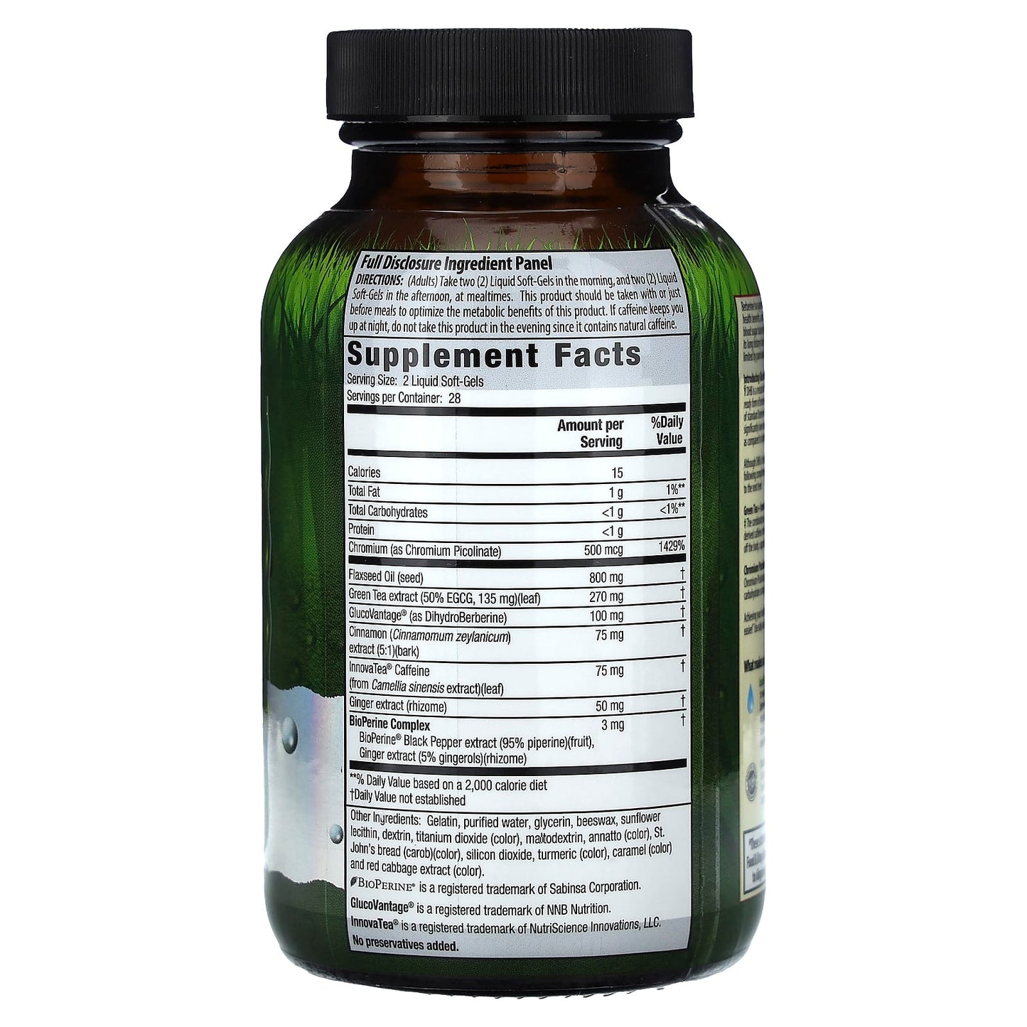 Irwin Naturals Berberine Fat Burner and Blood Sugar Support - Image 2
