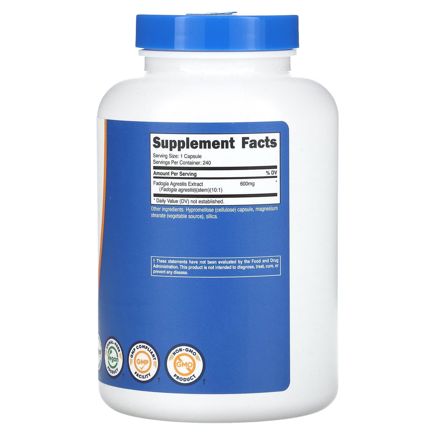 Nutricost, Fadogia Agrestis, 600 mg, 240 Capsules