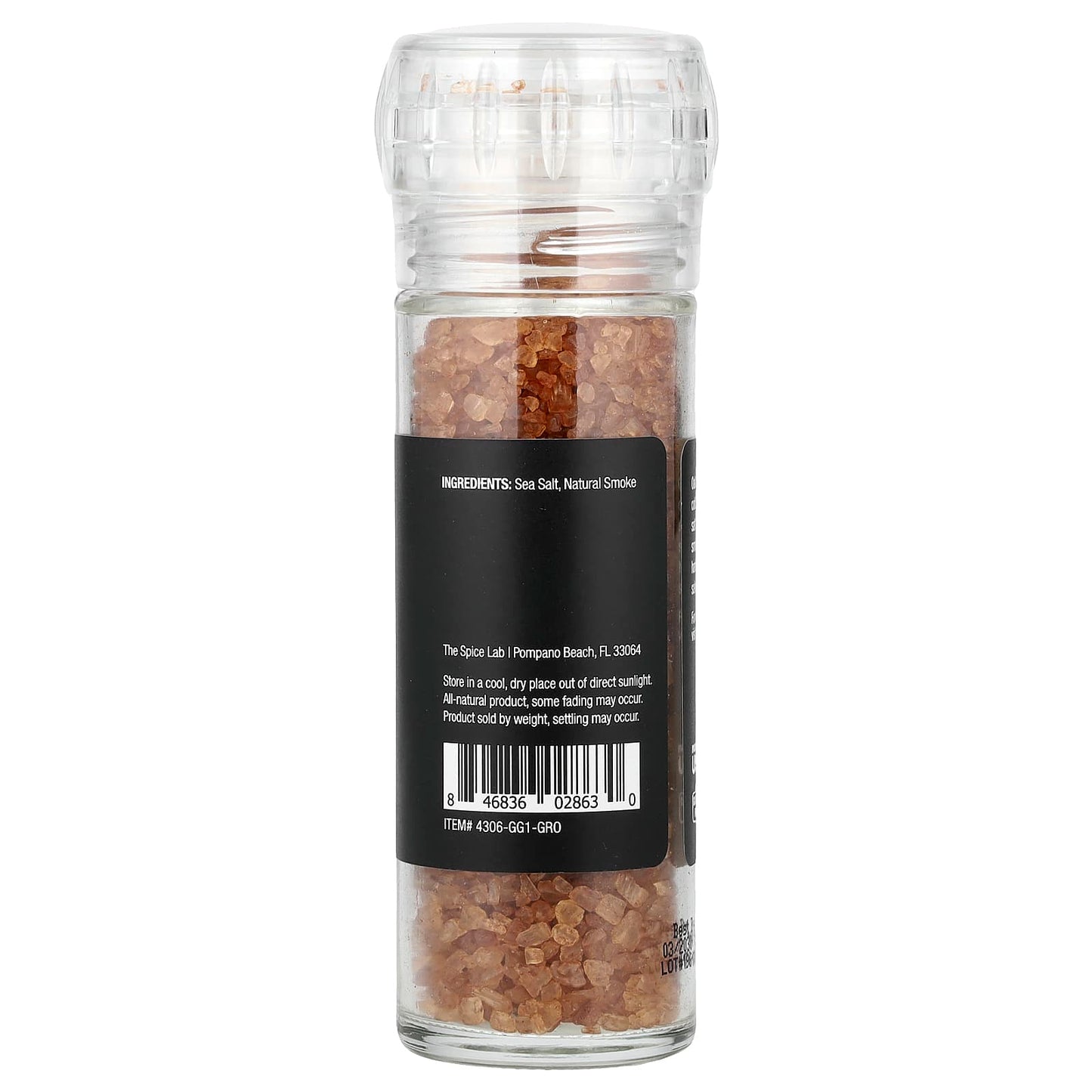 The Spice Lab, Oak Smoked Sea Salt Grinder, 4.3 oz (121 g) - Image 2