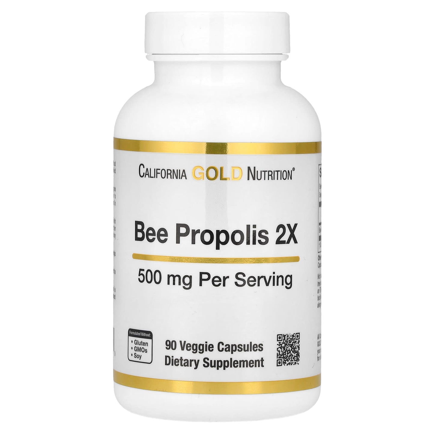 California Gold Nutrition Bee Propolis 2X Concentrated Extract 500mg - Image 1
