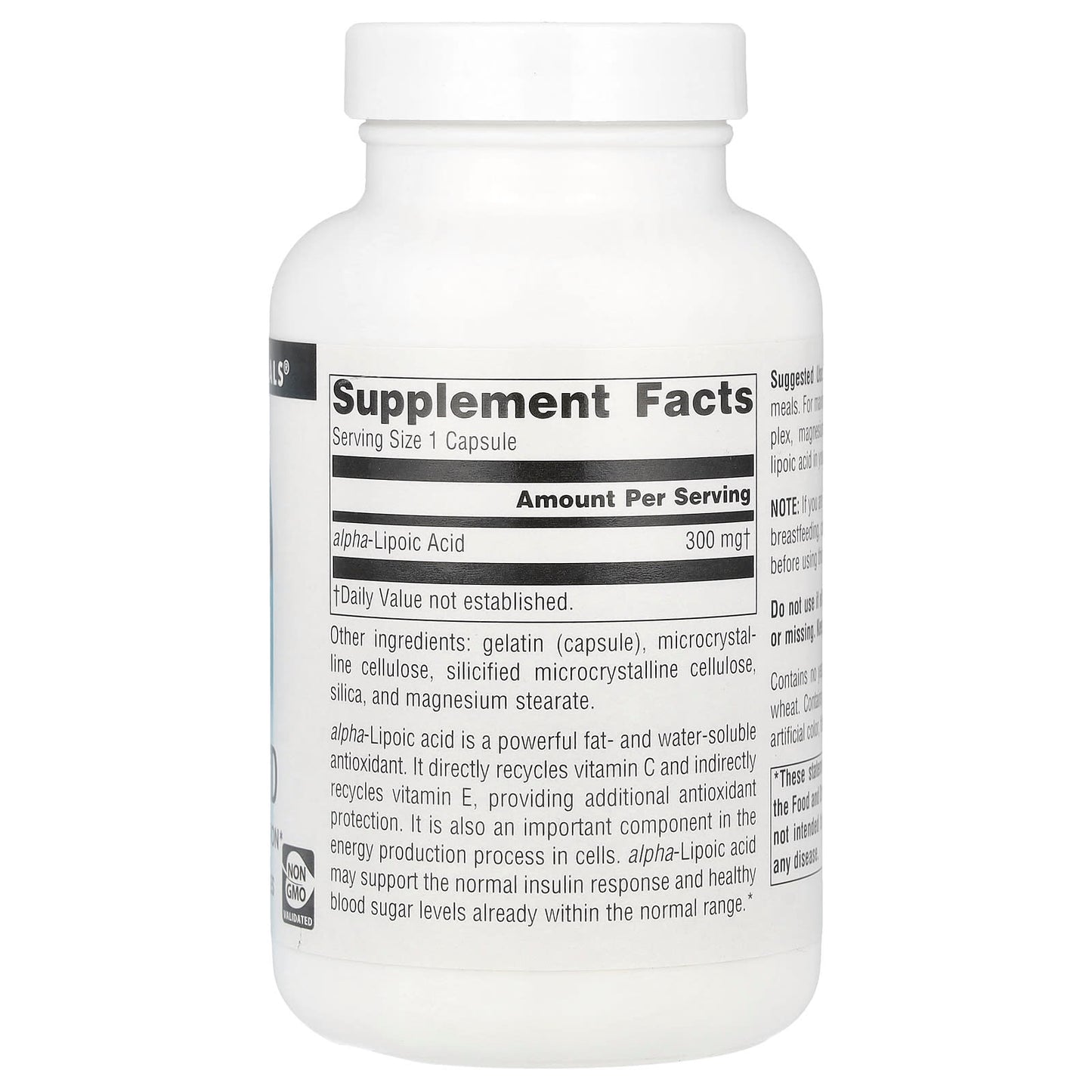 Source Naturals, Alpha Lipoic Acid , 300 mg, 120 Capsules - Image 2
