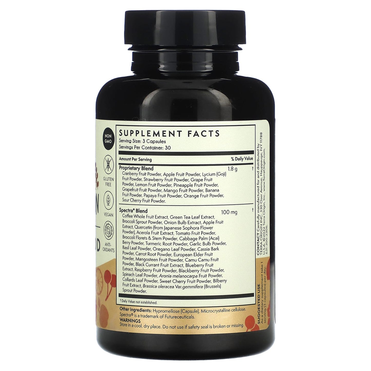 Terra Origin, Fruit Superfood, 90 Capsules - Image 2