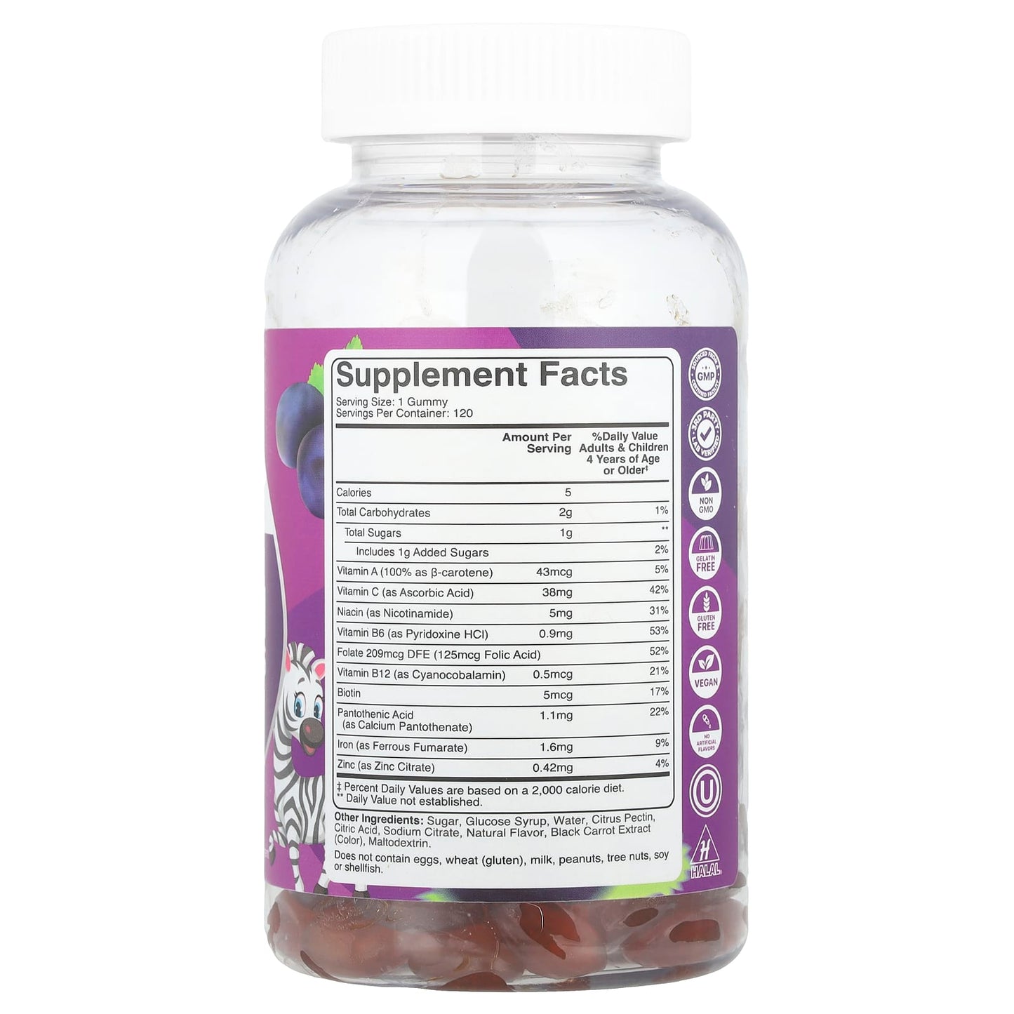 Phytoral, Kids, Iron Gummies with Vitamin C, Grape, 120 Gummies
