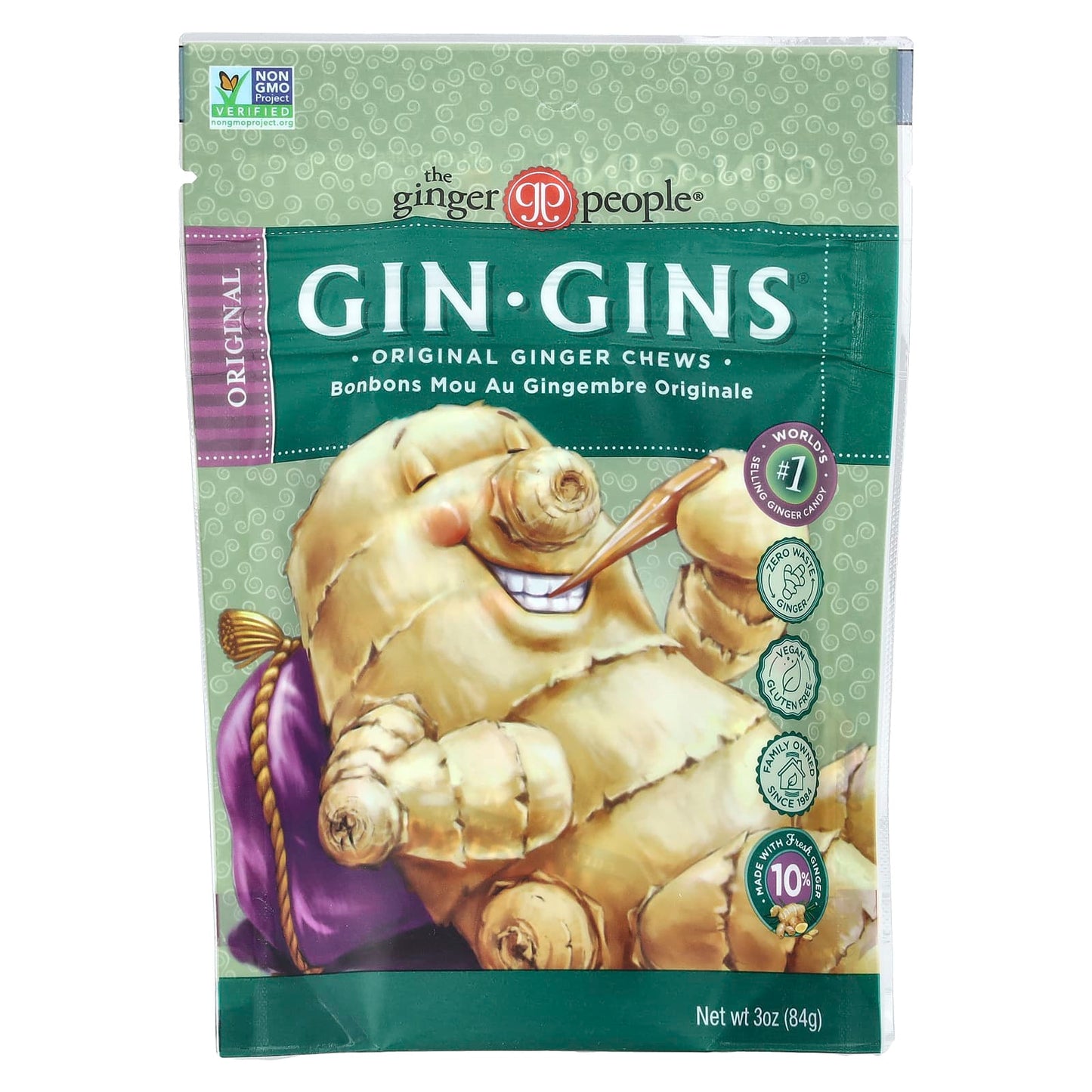 The Ginger People, Gin Gins®, Ginger Chews, Original , 3 oz (84 g) - Image 1