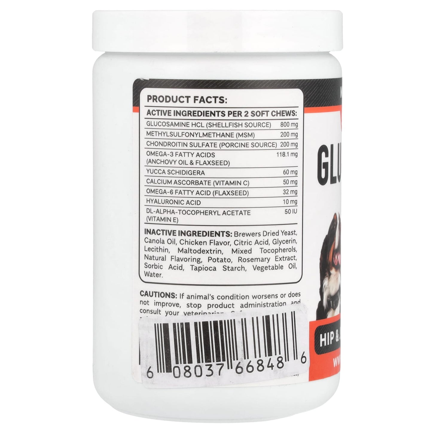 StrellaLab, Glucosamine Chews, Max Strength, Senior Advanced, For Dogs, Chicken, 120 Soft Chews, 12.6 oz (360 g) - Image 2