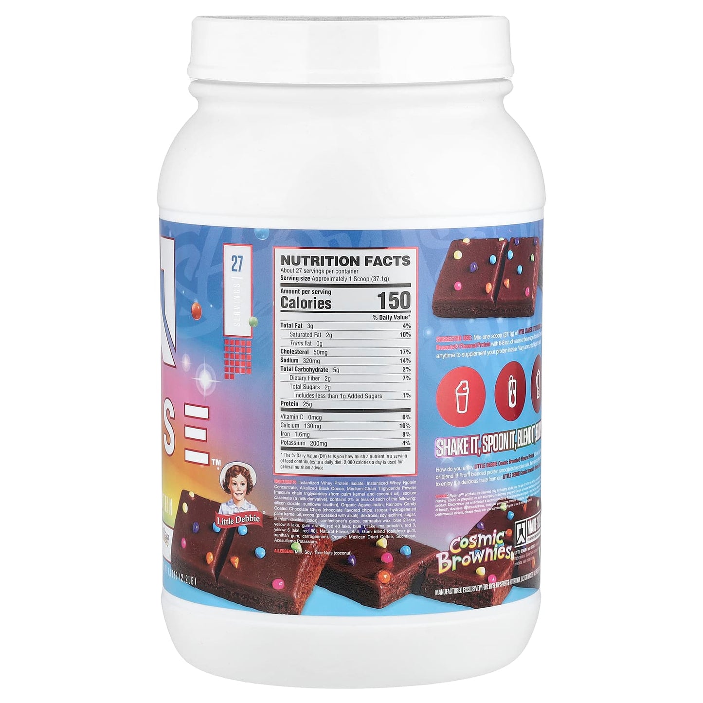 RYSE, Loaded Protein, Little Debbie® Cosmic® Brownies, 2.2 lb (1,002 g) - Image 2