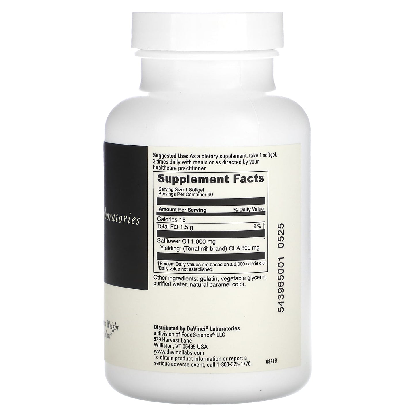 CLA Supplements for Weight Loss & Lean Muscle by DaVinci Laboratories - Image 2