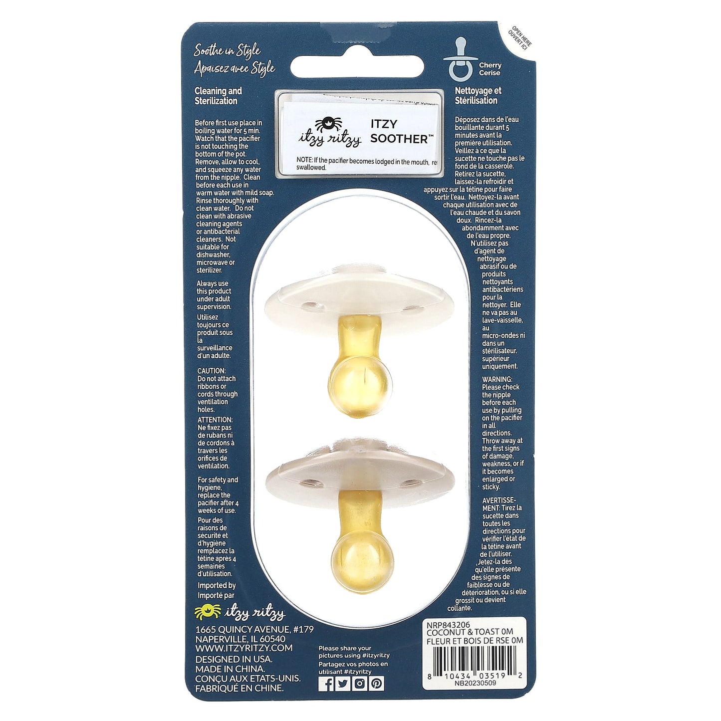 Natural Rubber Pacifiers for Newborns & Infants | Itzy Ritzy - Image 2