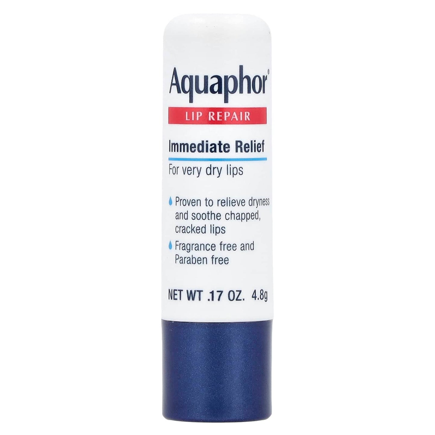 Fragrance-Free Lip Repair Stick for Dry, Chapped Lips by Aquaphor - Image 1
