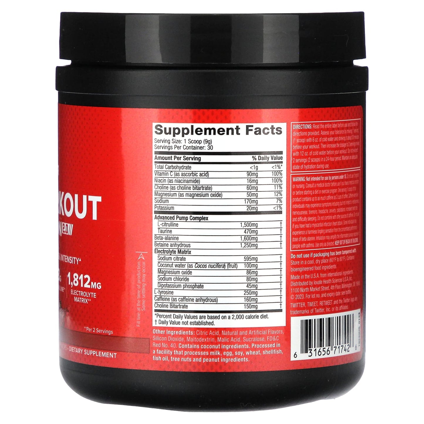 SIXSTAR, Pre-Workout Explosion 2.0, Fruit Punch, 9.52 oz (270 g) - Image 2