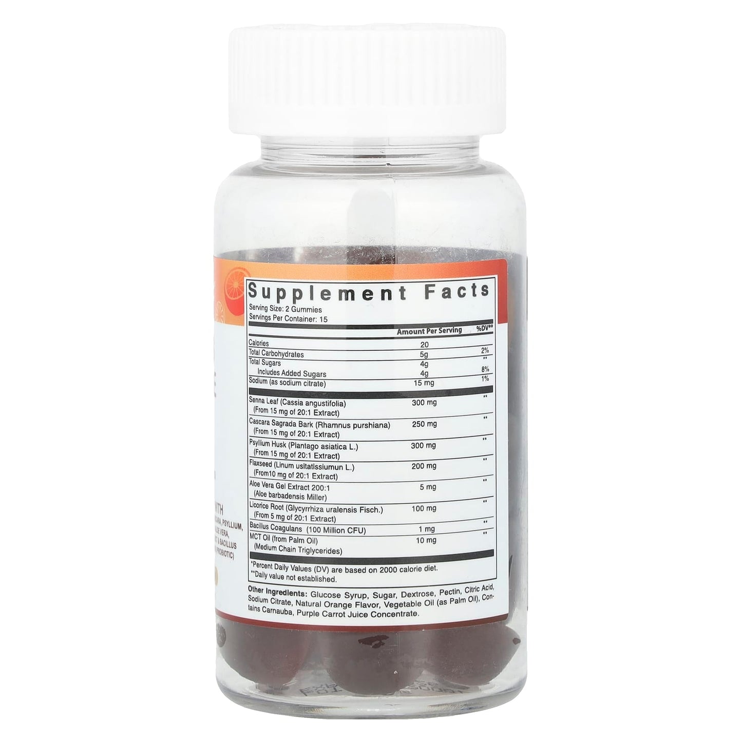 Vitamatic, 15 Days Cleanse Gummies, Natural Orange, 30 Gummies