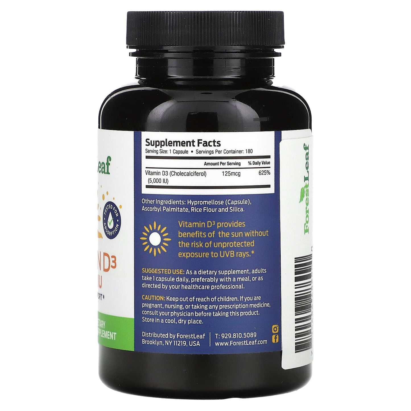 Boost Immune System with Vitamin D3 Supplements by Forest Leaf - Image 2