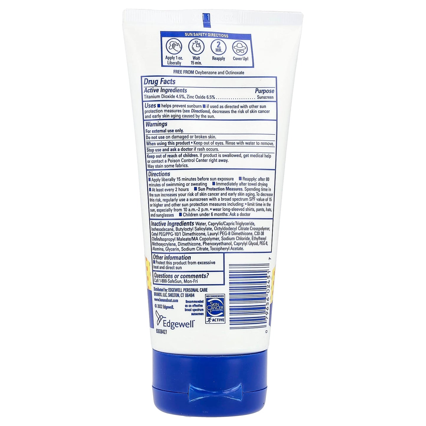 Banana Boat Kids Mineral Sunscreen Lotion, SPF 50+, 6 fl oz (177 ml) - Image 2