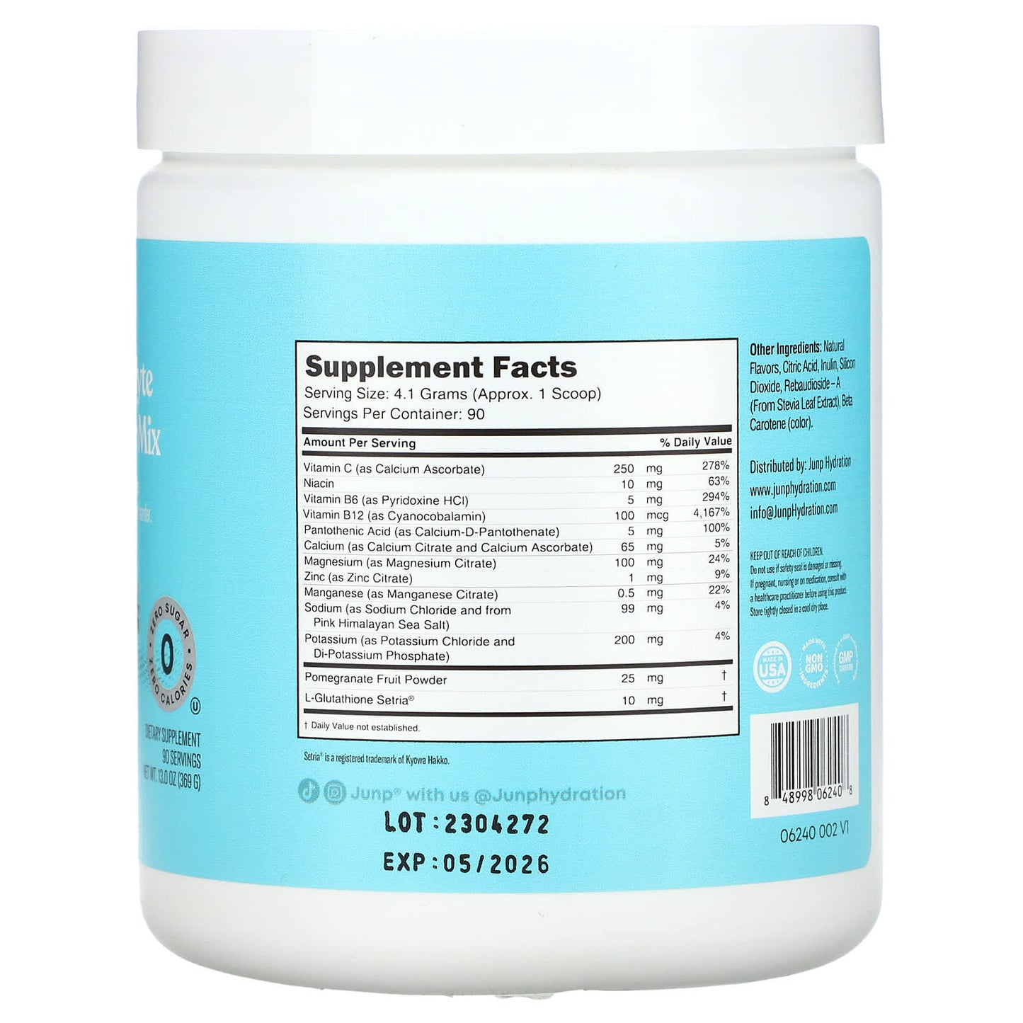 Pina Colada Electrolyte Powder Mix for Daily Hydration - Keto Paleo Diet - Image 2